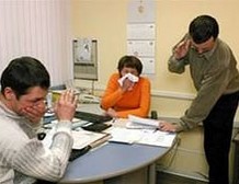 россияне чаще болеют на работе